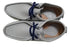 【arui_toe 3590 アイボリーグレー】本革モカシンレースアップシューズ